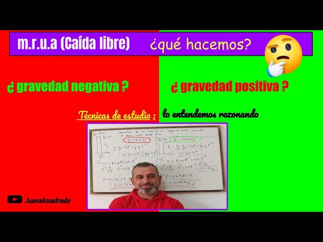 cuando la gravedad es positiva o negativa