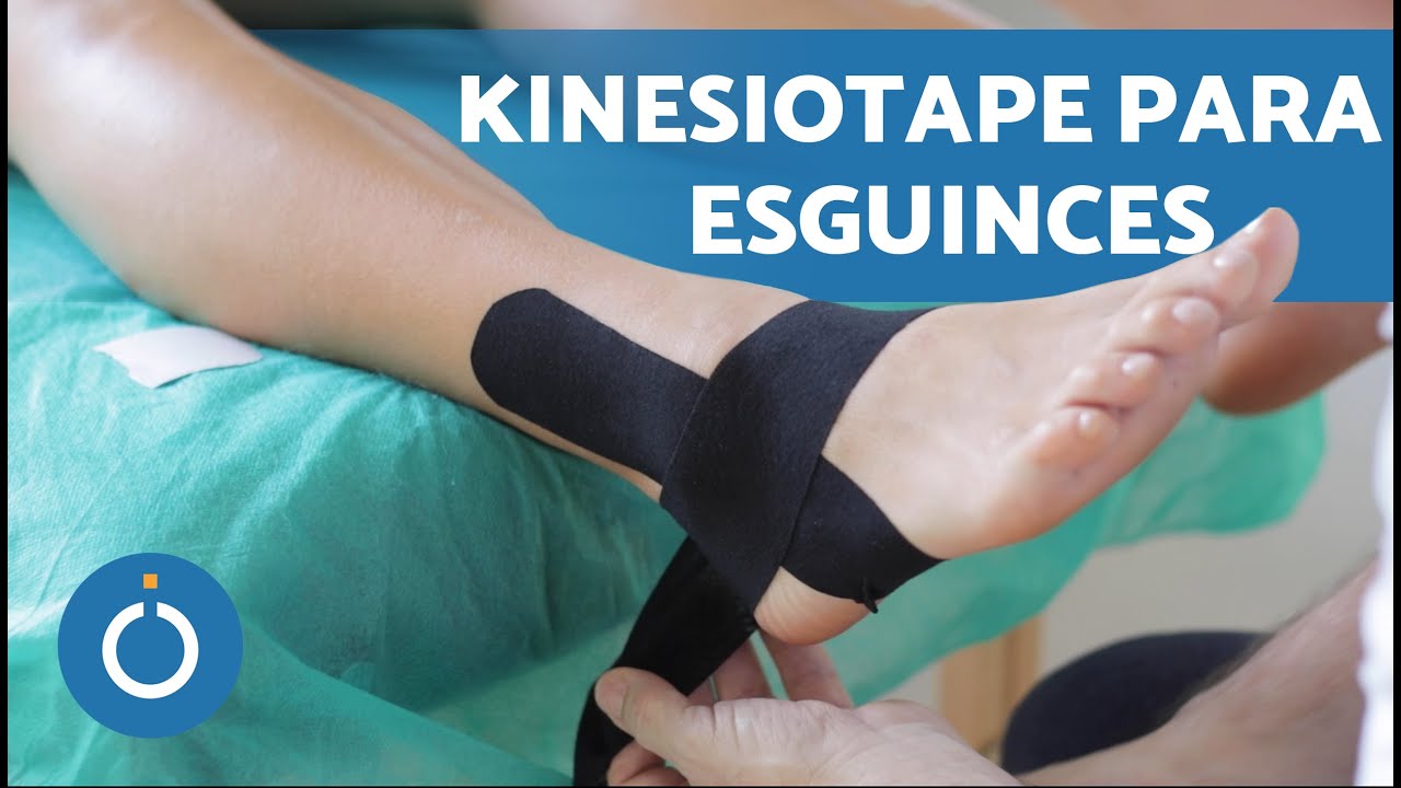 vendaje tape para esguince de tobillo
