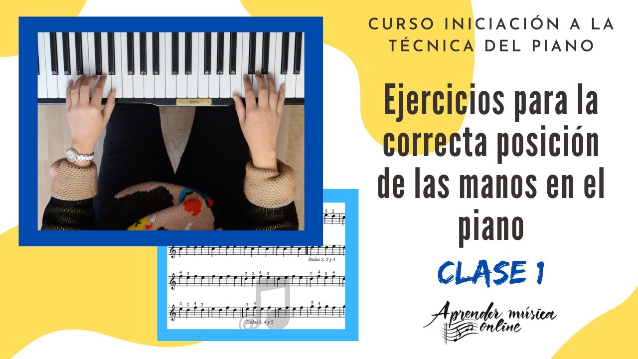 como colocar las manos para tocar el piano