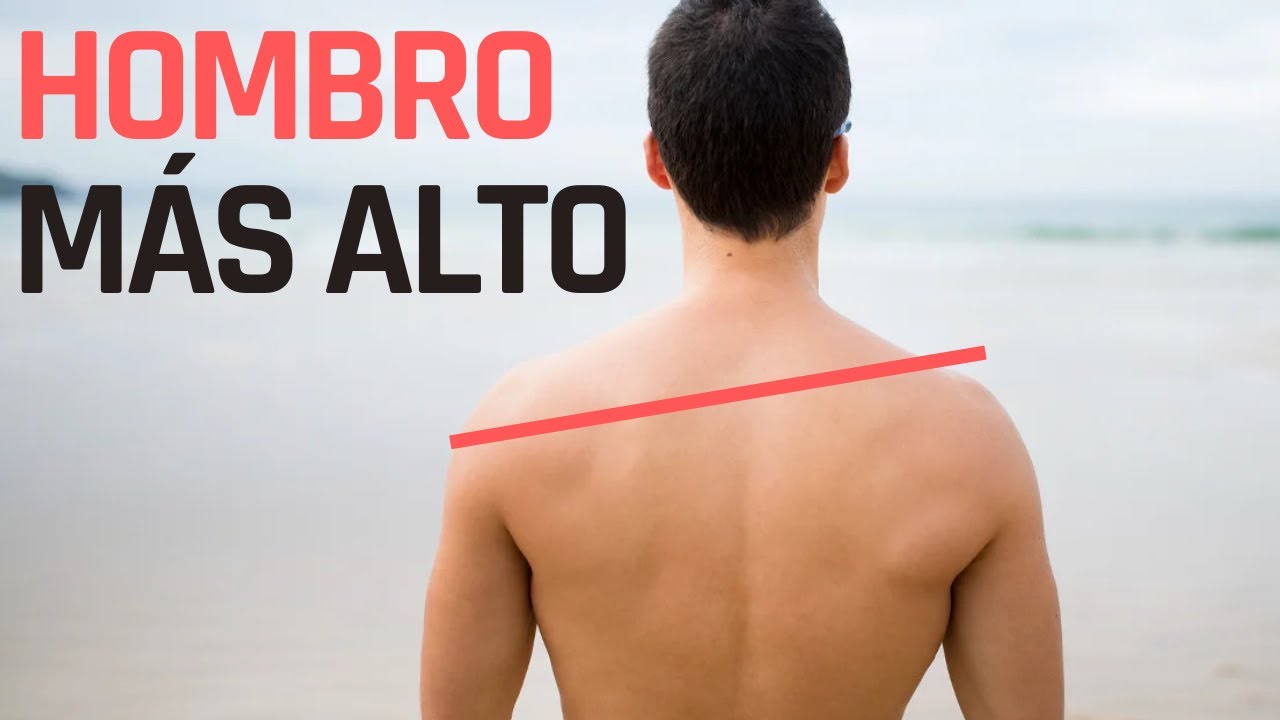 un hombro mas alto que el otro