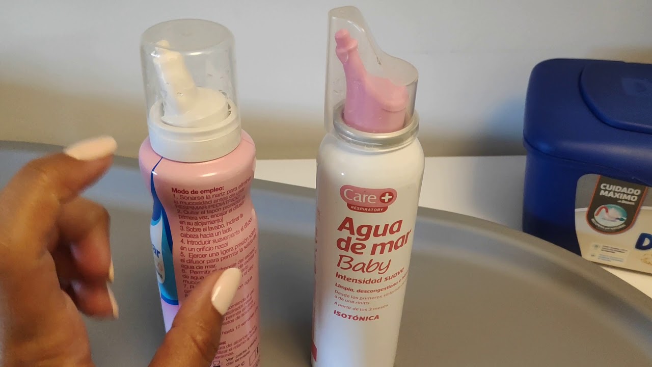 agua de mar para la nariz bebes