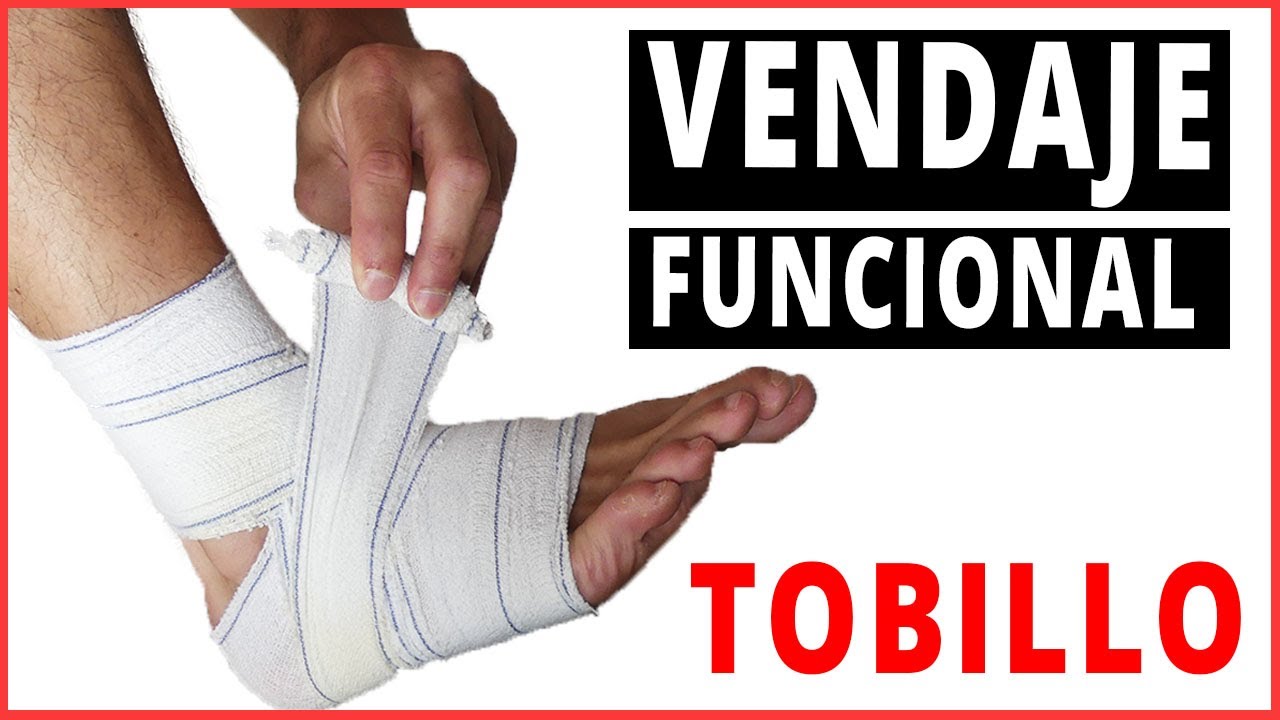 como vendar un esguince de tobillo con venda elastica