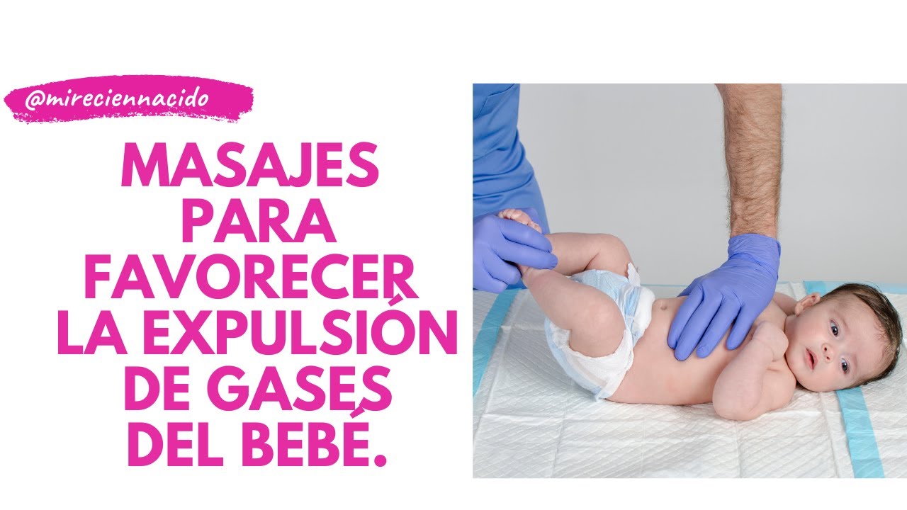 masajes para los gases de los bebes