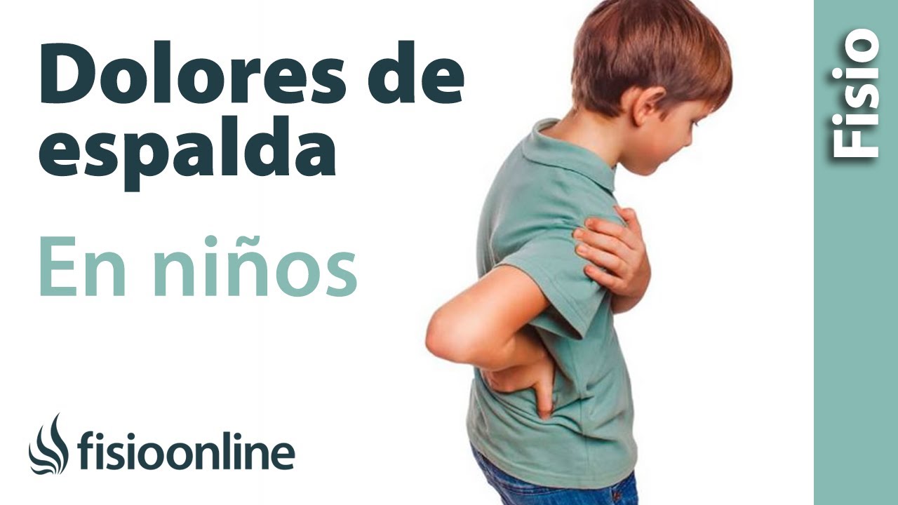 causas de dolor de espalda en niños